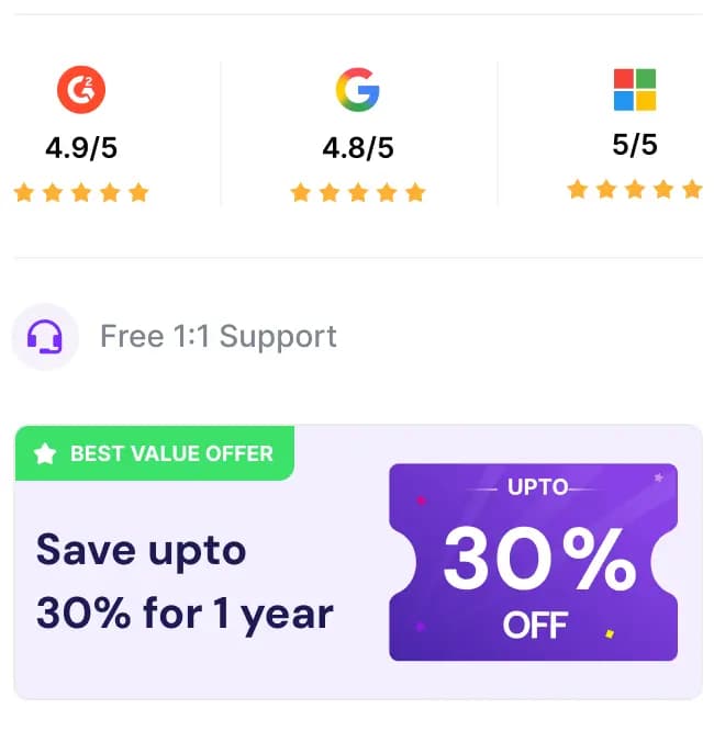 Save upto 30%