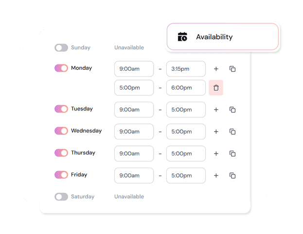 Quickly adjust your tutoring schedule as needed