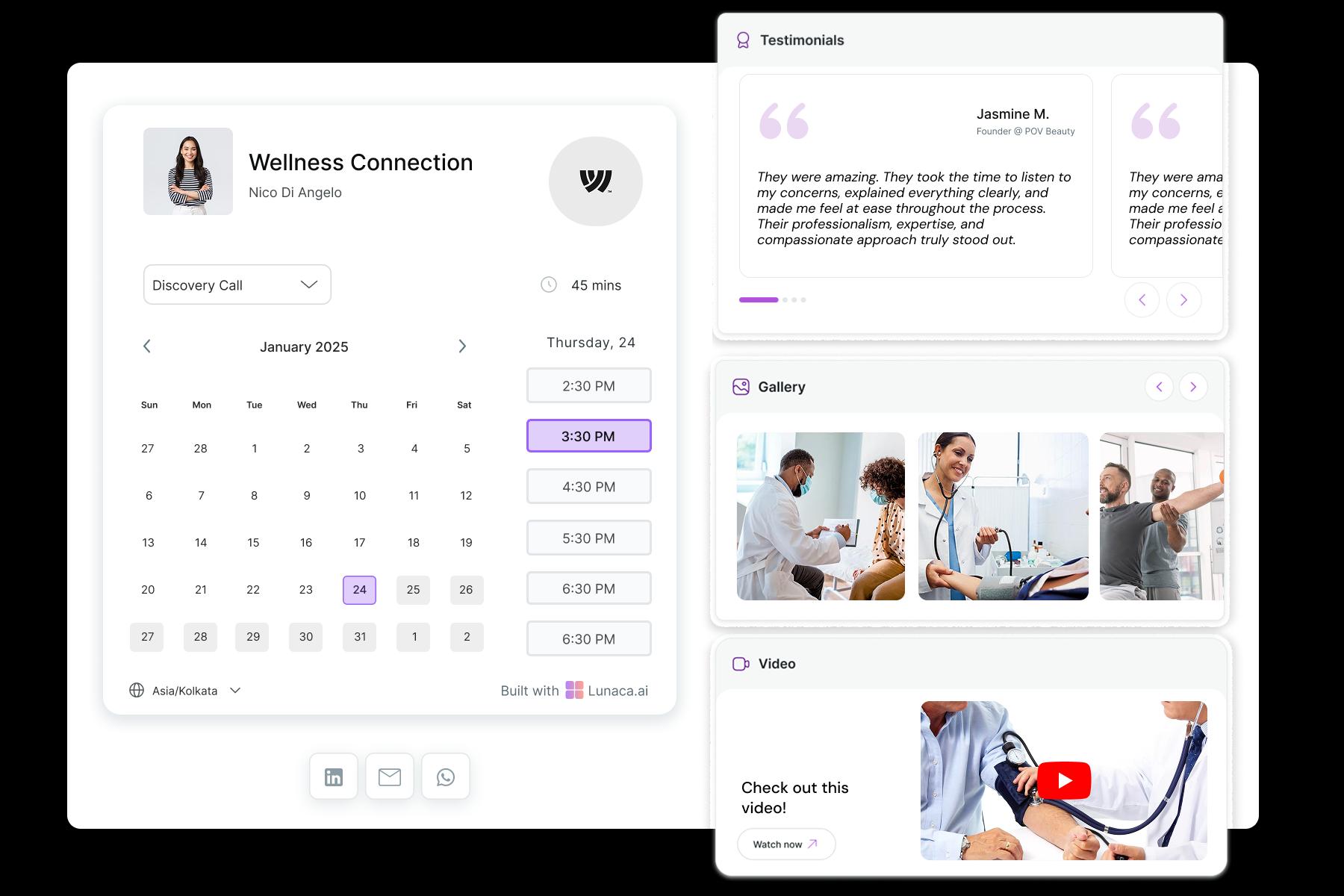 Clinic Scheduling Page