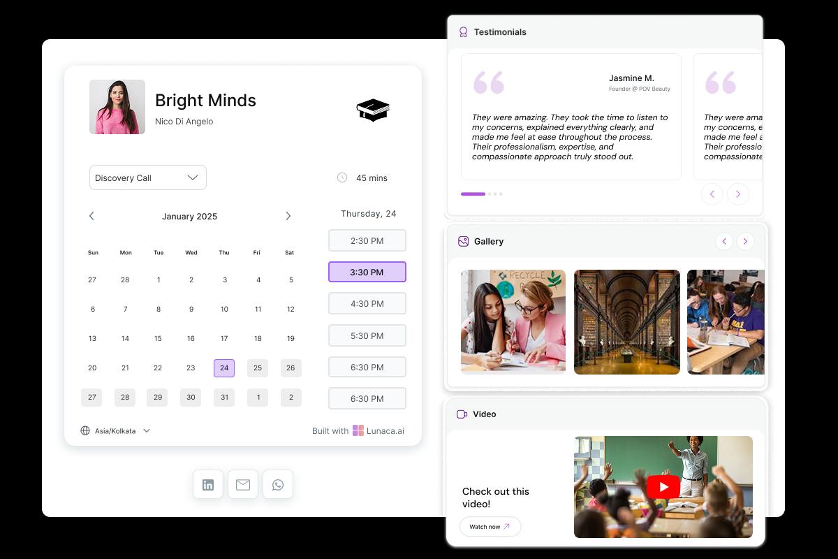 Library Scheduling Page