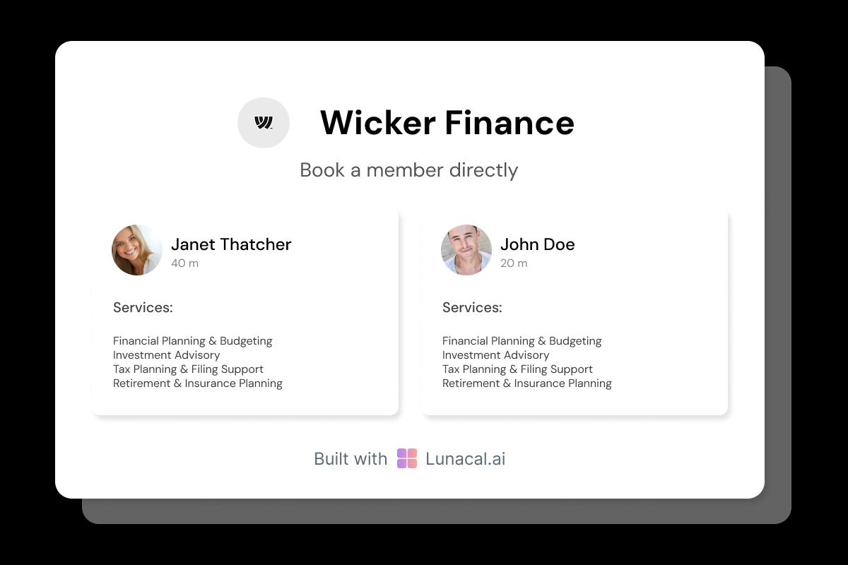 Financial Service Team Profiles