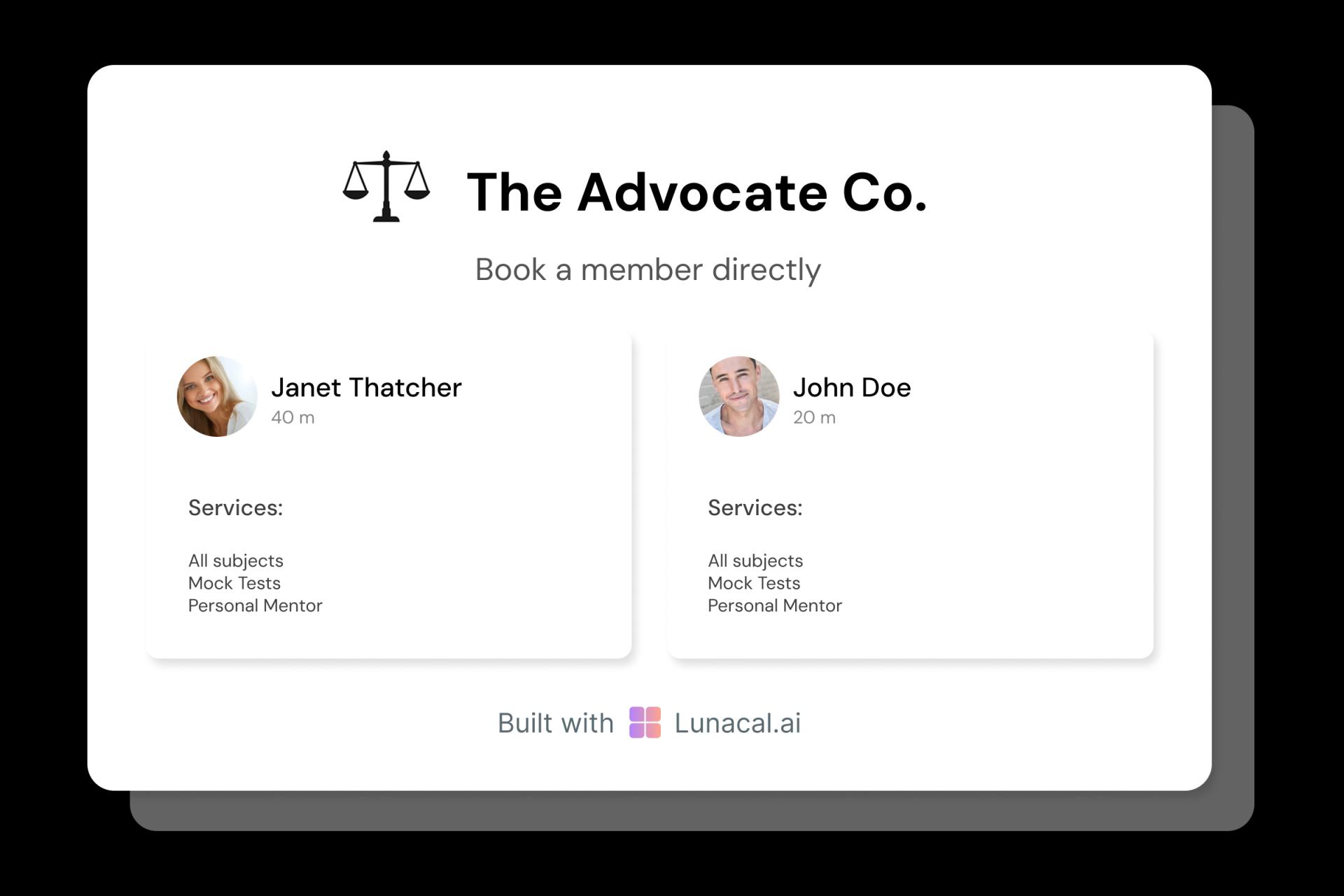 Lawyer Team Profiles