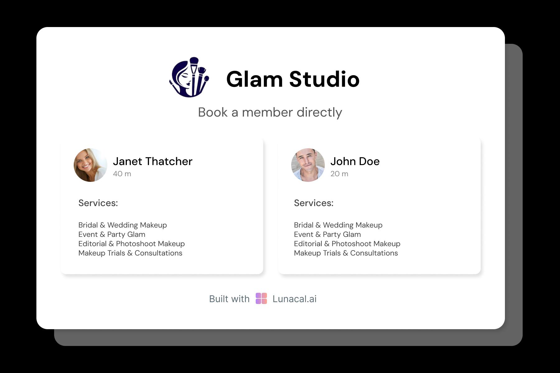 Makeup artist Team Profiles