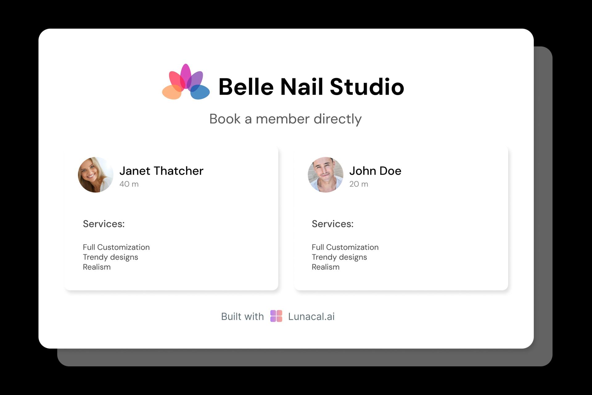 Nail salon Team Profiles