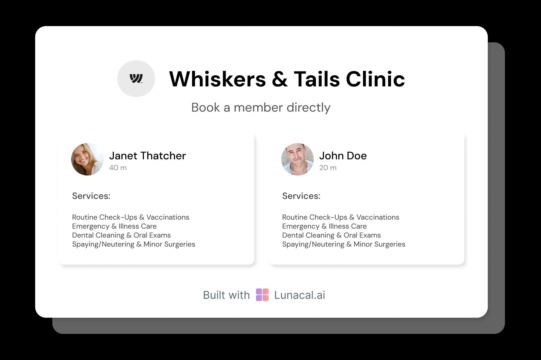 Veterinary Team Profiles