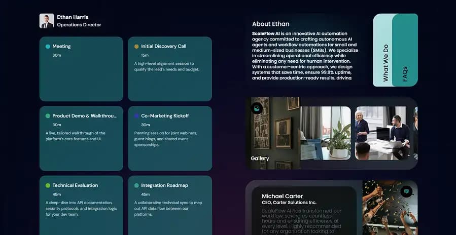 Individual Professional Booking Page