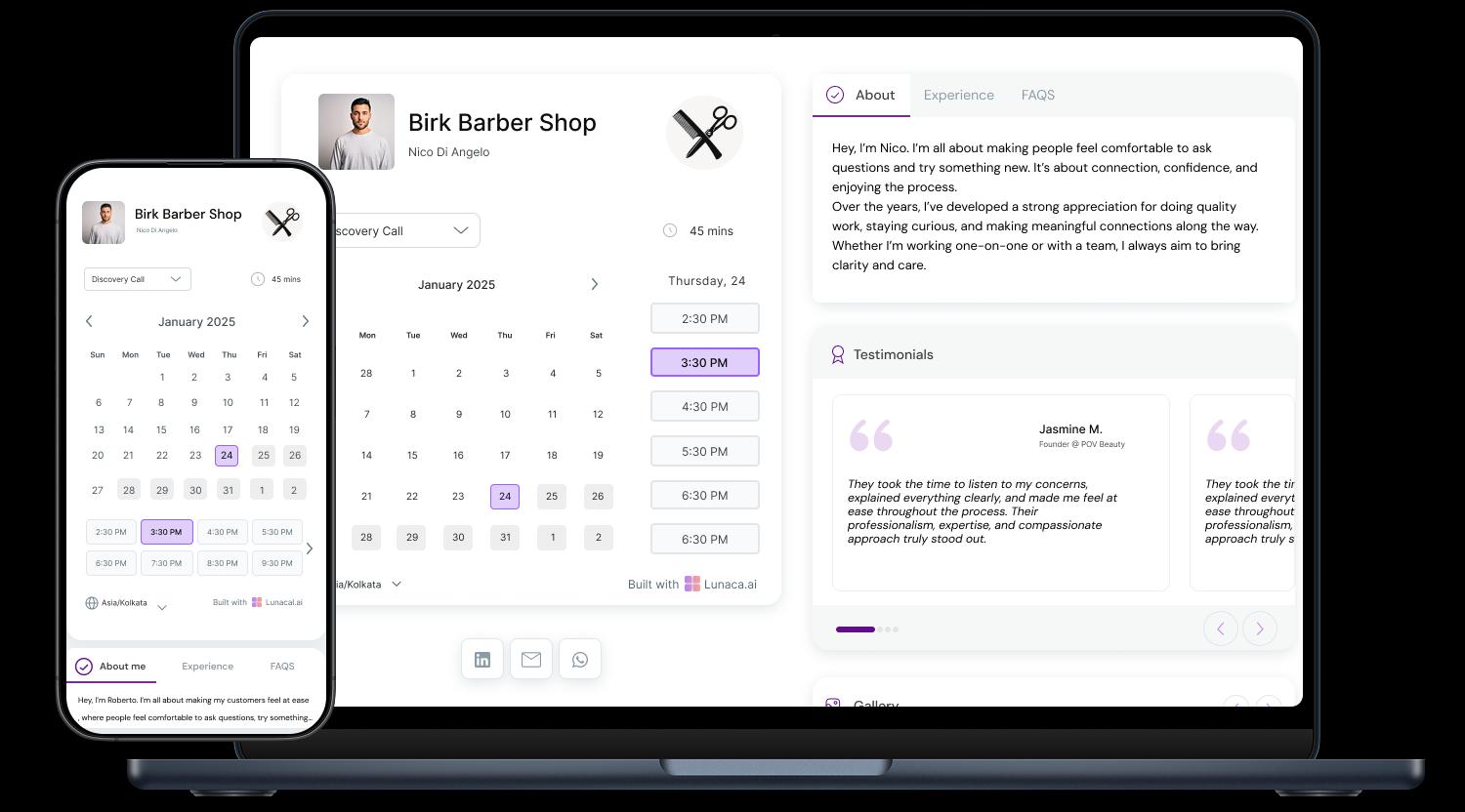 Barber Shop Salon Appointment Booking App