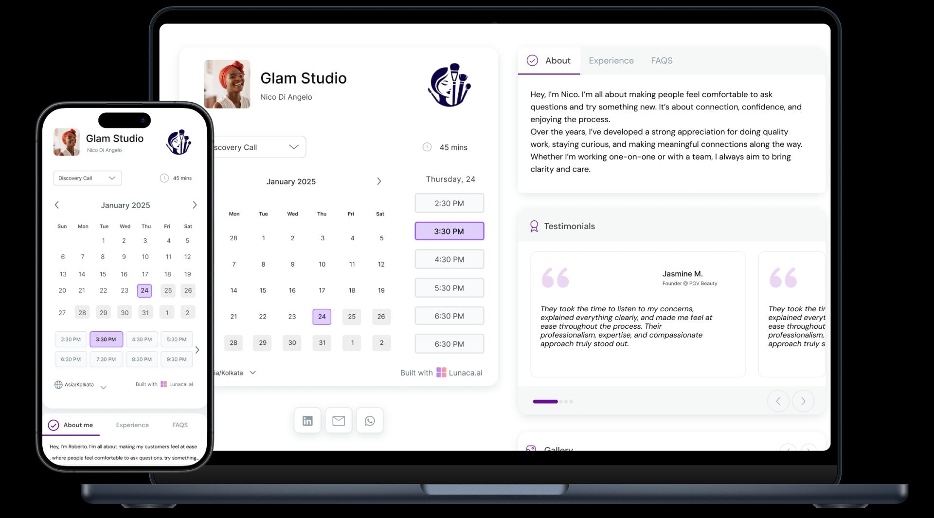 Dance Studio Appointment Booking App