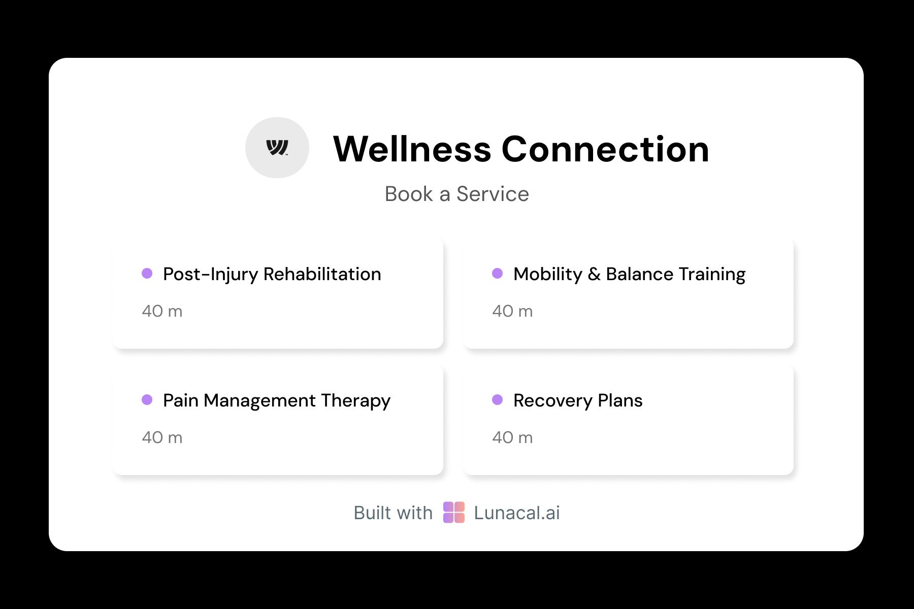 Physical Therapy Multiples Services Booking