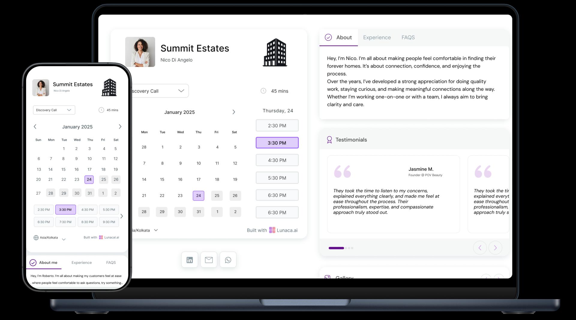 Real Estate Agent Appointment Booking App