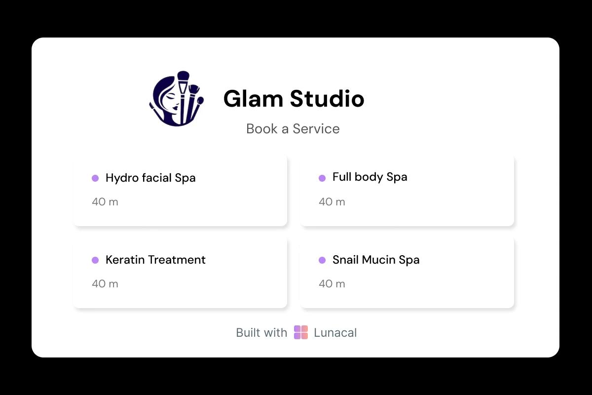 Spa Massage Therapist Multiples Services Booking