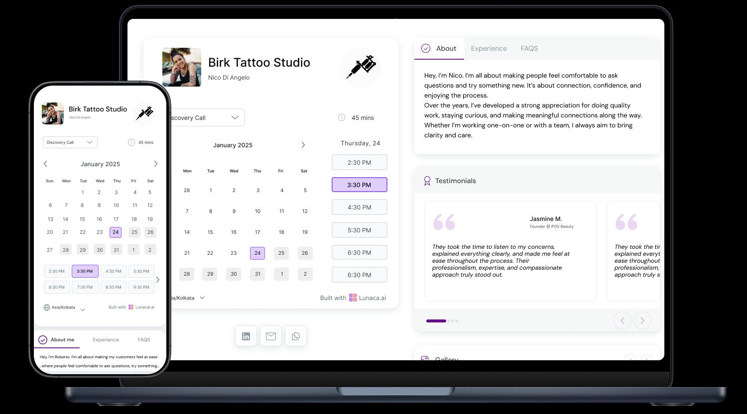 Tattoo Studio Appointment Booking App