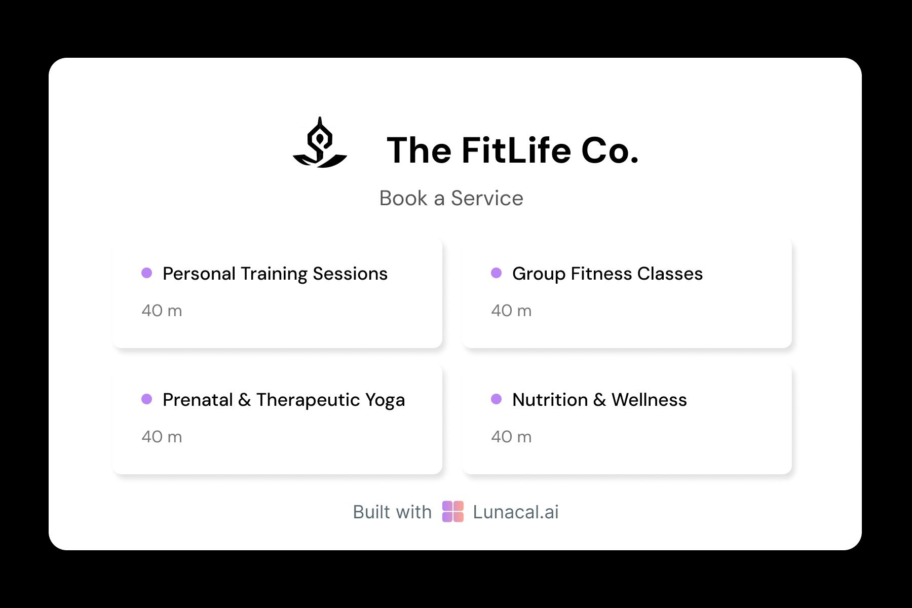 Pilates Multiples Services Booking